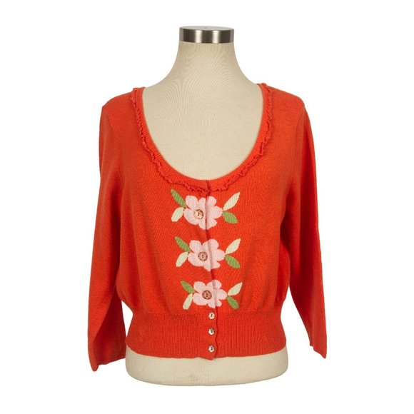 Anthropologie Sweaters - Moth Anthropologie Floral Cardigan Sweater